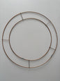 Copper-Toned Wire Wreath Frame Ring 35cm