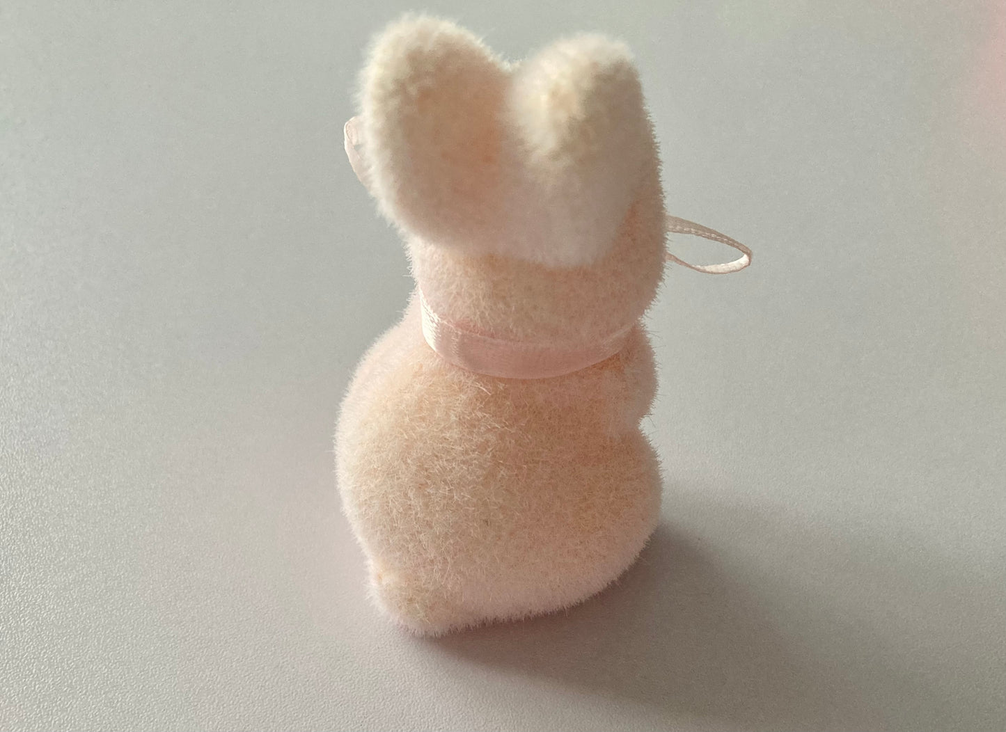 Pink Flocked Bunny