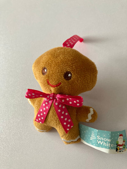 Plush Gingerbread Tree Decor Pink