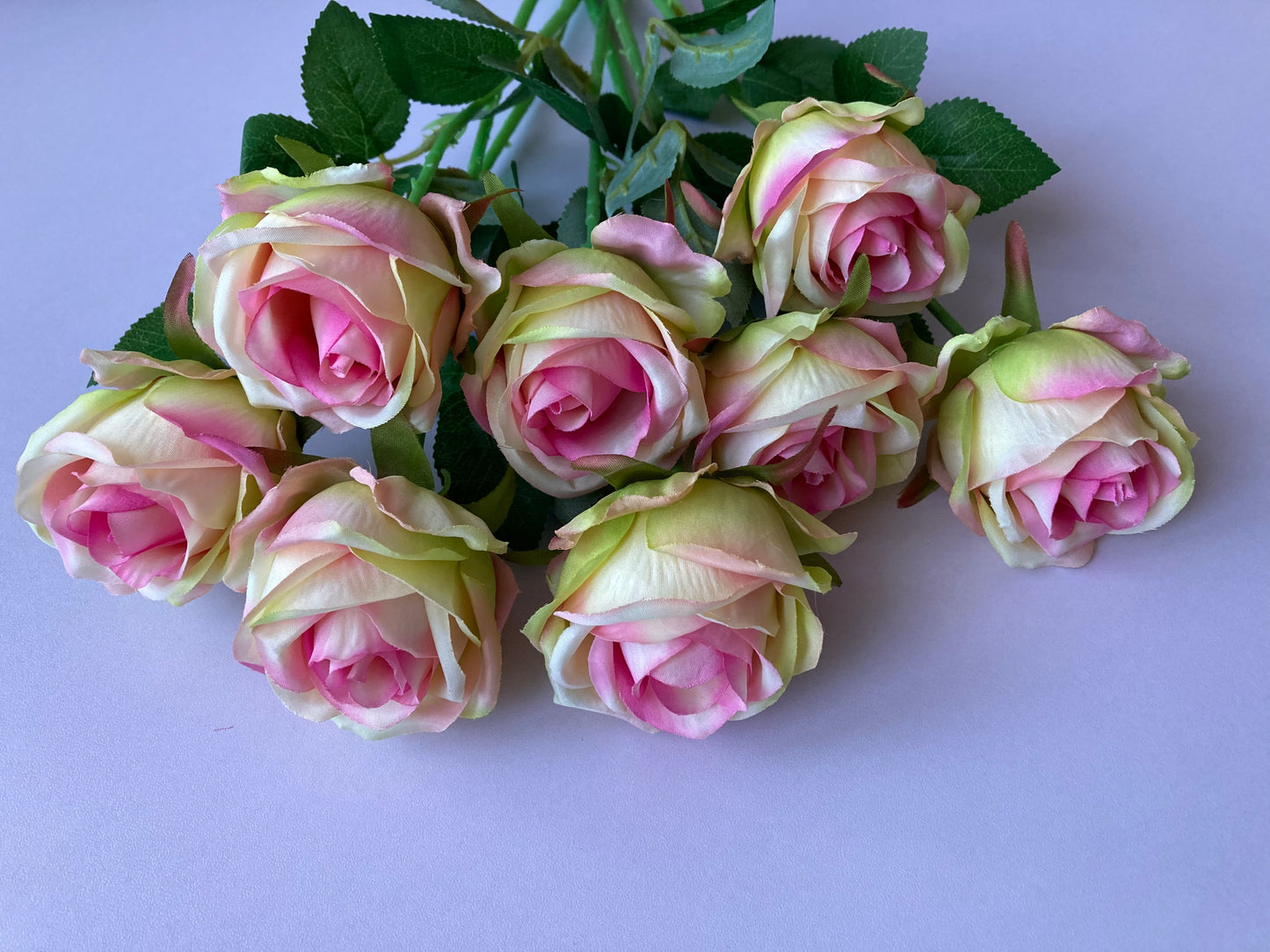 Pink & Green Small Rose