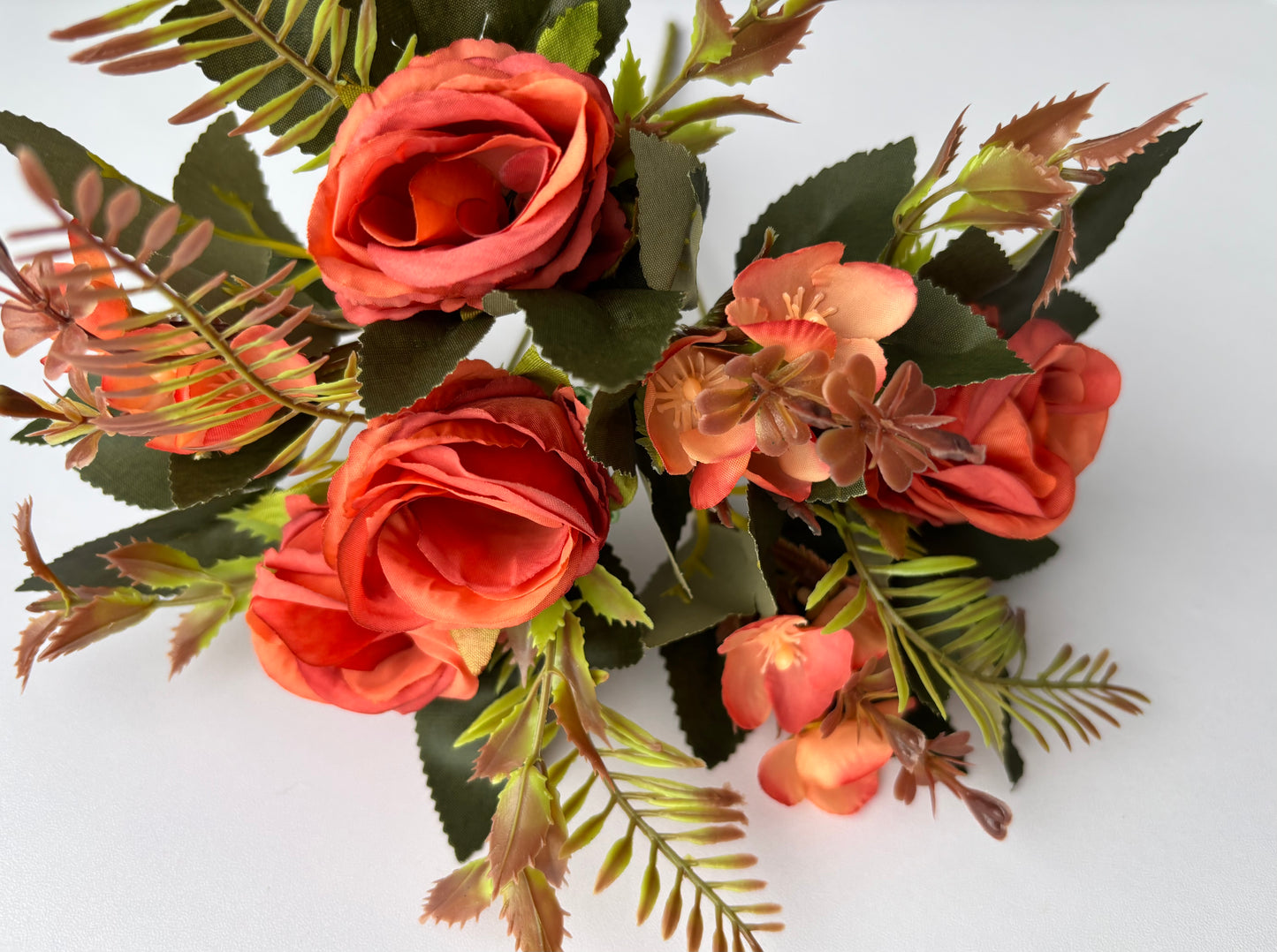 Terracotta Rosebud & Hydrangea Bunch