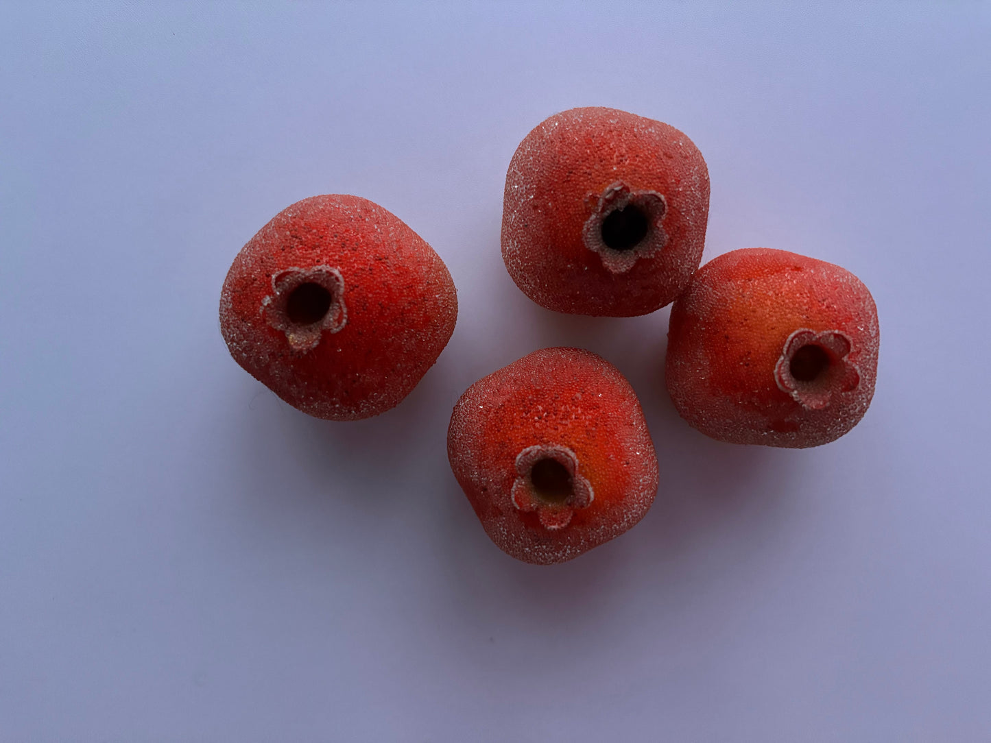 4 Sugar Beaded Pomegranate