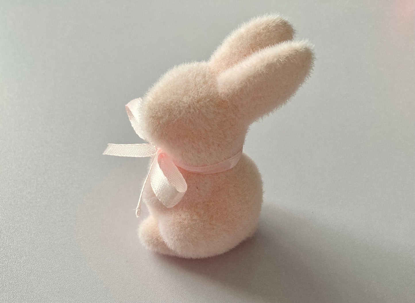 Pink Flocked Bunny
