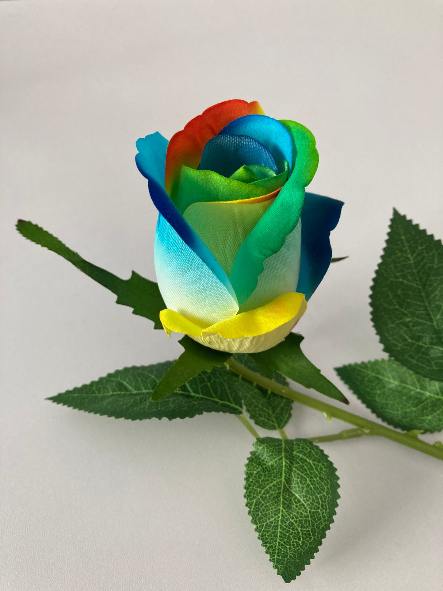 Velvet Blue/Green Rosebud