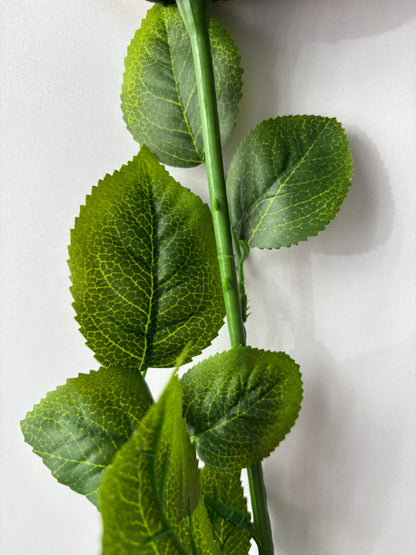 67cm Orange Rose Single Long Stem