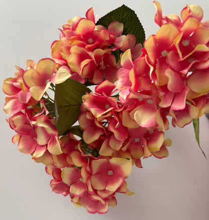 Large Pink/Peach Hydrangea Bunch