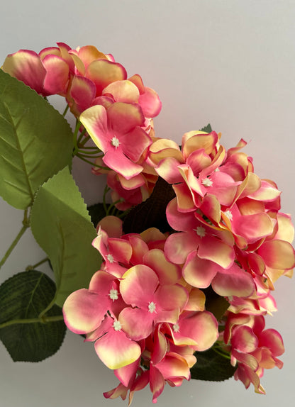 Large Pink/Peach Hydrangea Bunch