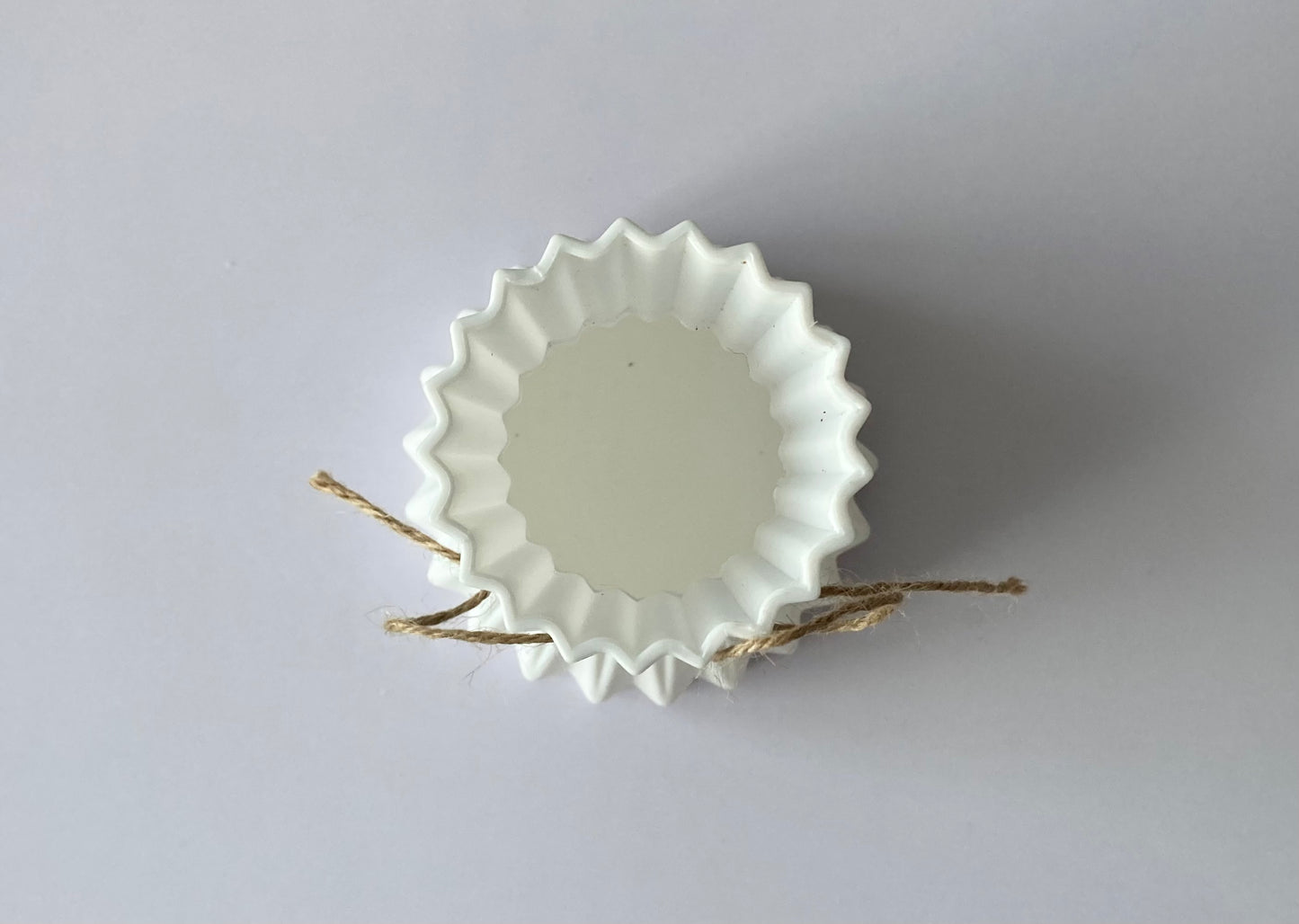 White Geometric Country Vibe Vase