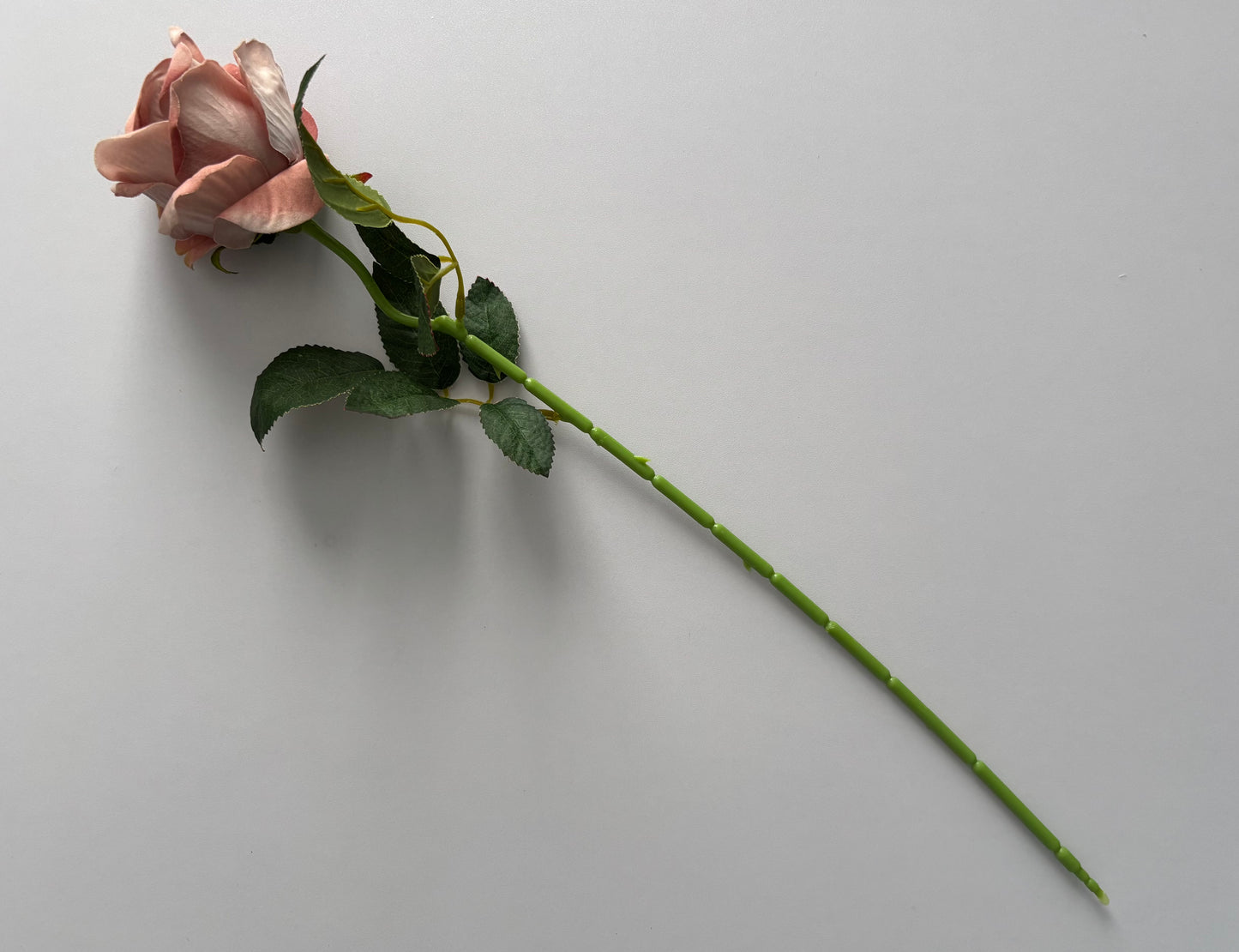 Dusky Pink Velvet Rose Stem