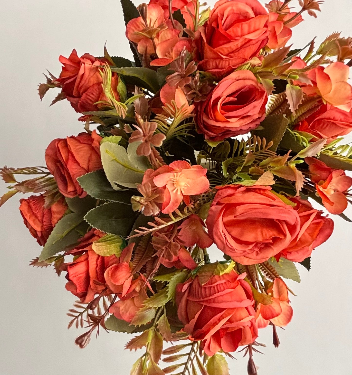 Terracotta Rosebud & Hydrangea Bunch