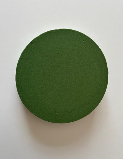 Green Round Oasis Wet Floral Foam Posy Pad