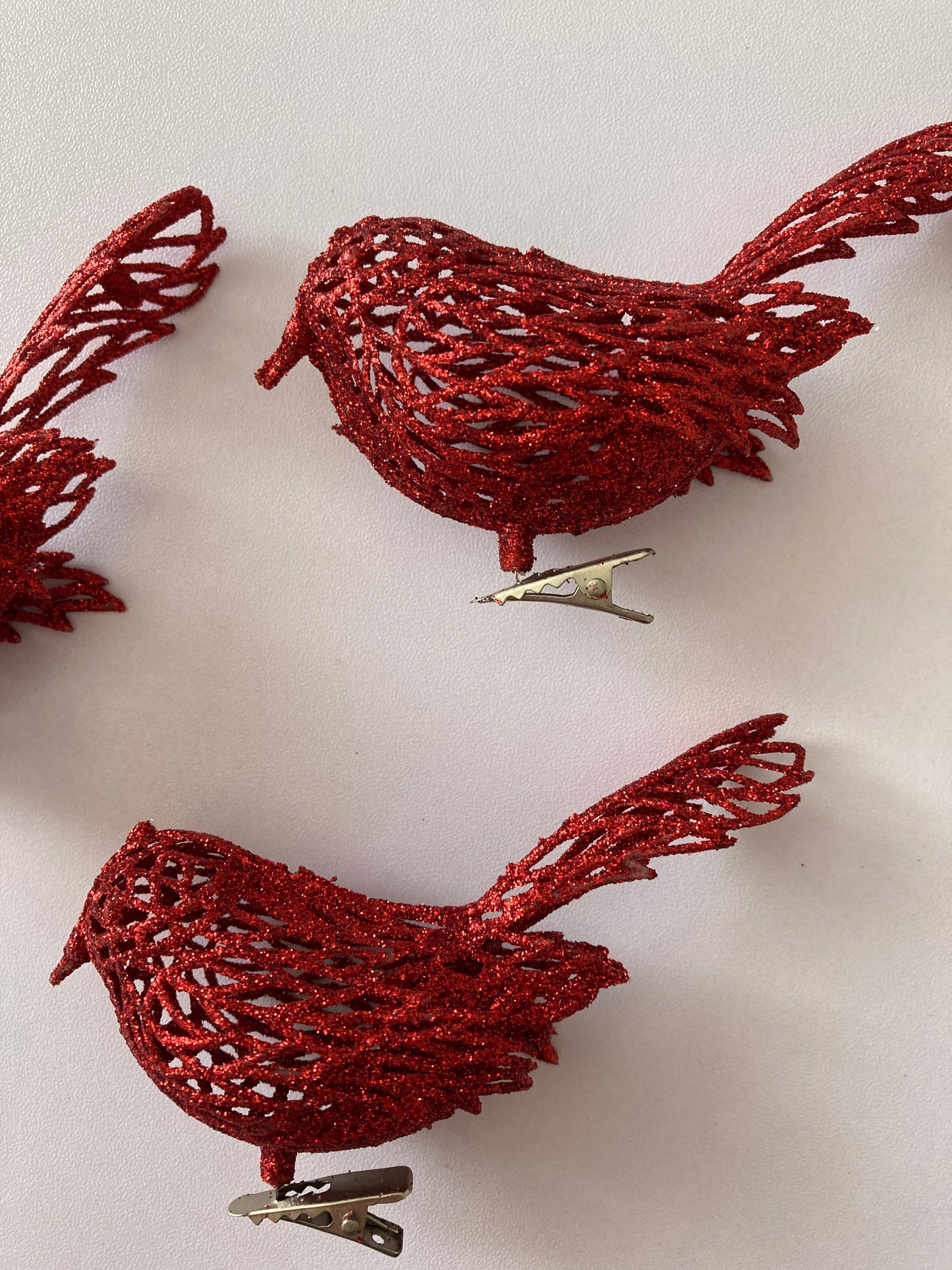 3pk Red Robin Decoration