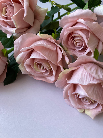 Pink Soft Velvet Rose Stem
