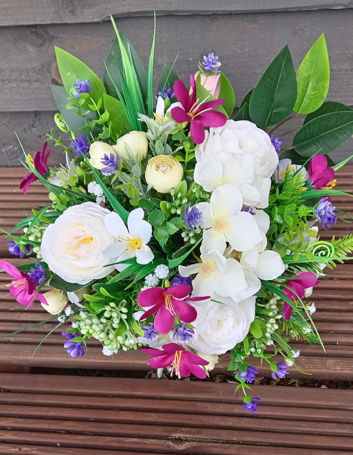 Pink Single Hook Floral Planter