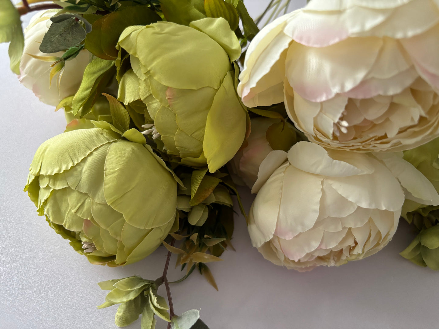 Large Cream & Green Peony & Hydrangea Bouquet