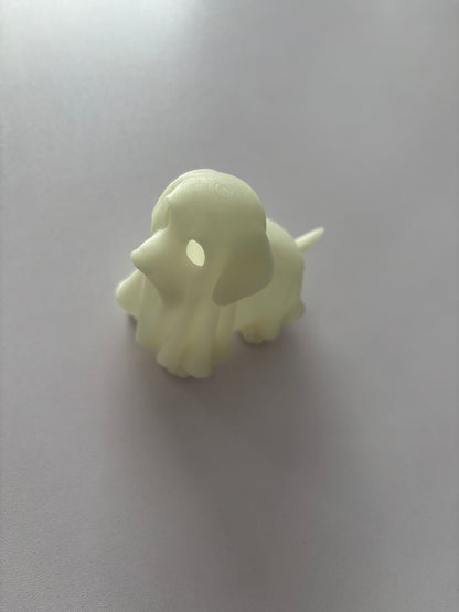 Glow in the Dark Ghost Dog | 3D Printed Halloween Decoration | Glows Blue