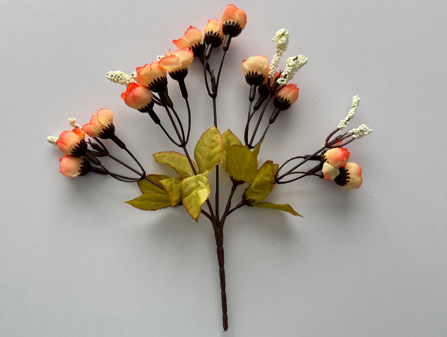 Orange/Peach Mini Rosebud Bunch