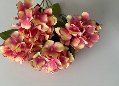Large Pink/Peach Hydrangea Bunch