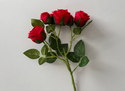 Red Rose Mixed Bud Spray