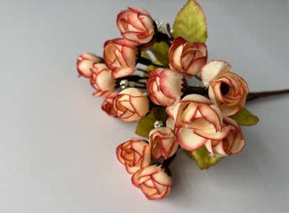 Pink/Cream Rosebud Bunch
