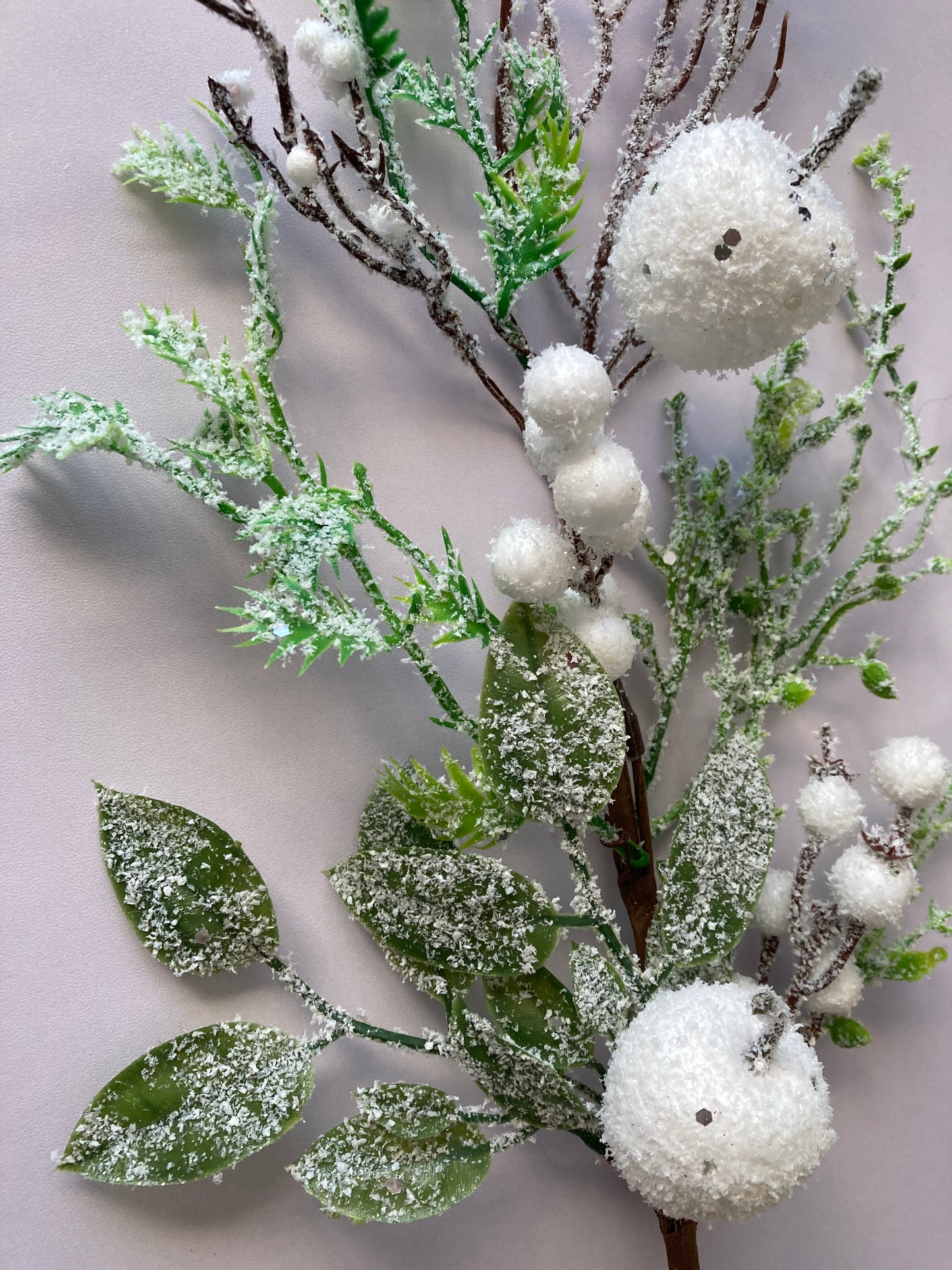Apple & Berry Snowy Christmas Pick