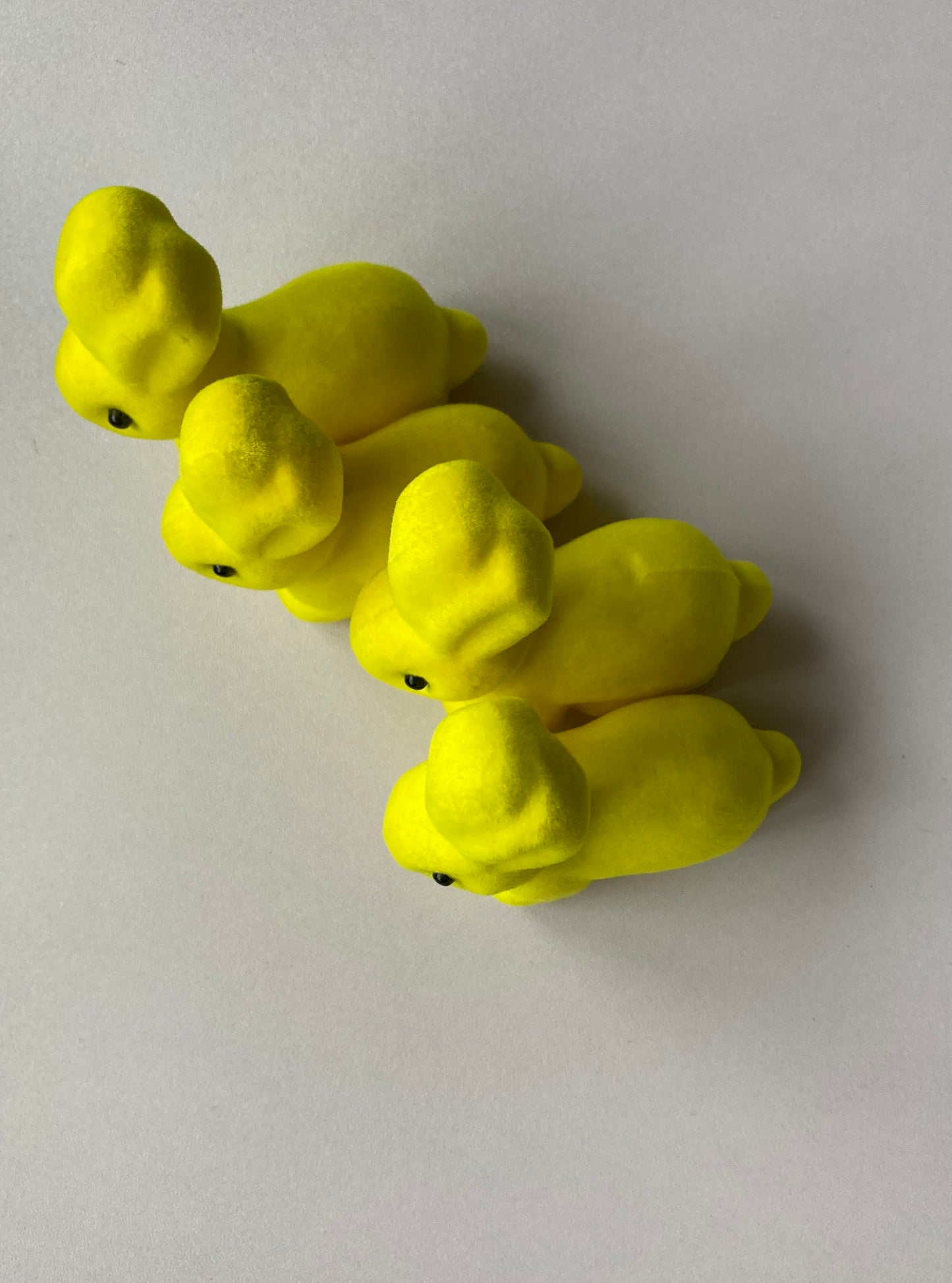 4pk Yellow Mini Bunnies