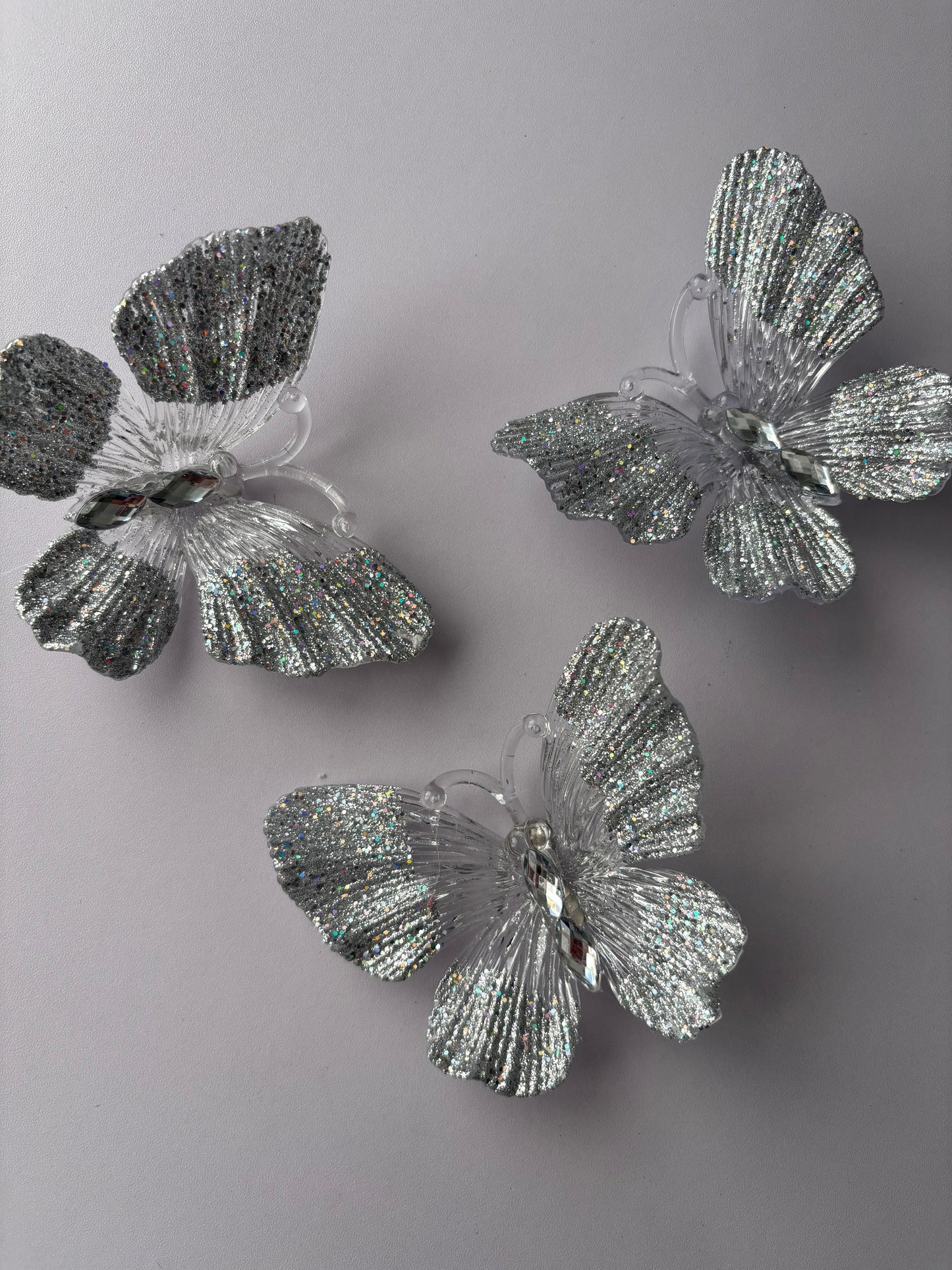 3 Set Acrylic Butterfly Clip