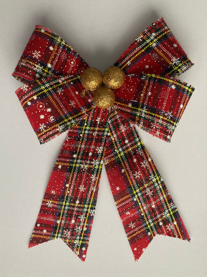 Large Tartan Bow