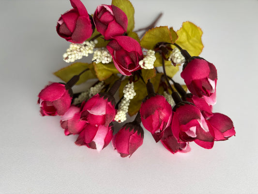 Pink/White Rosebud Bunch
