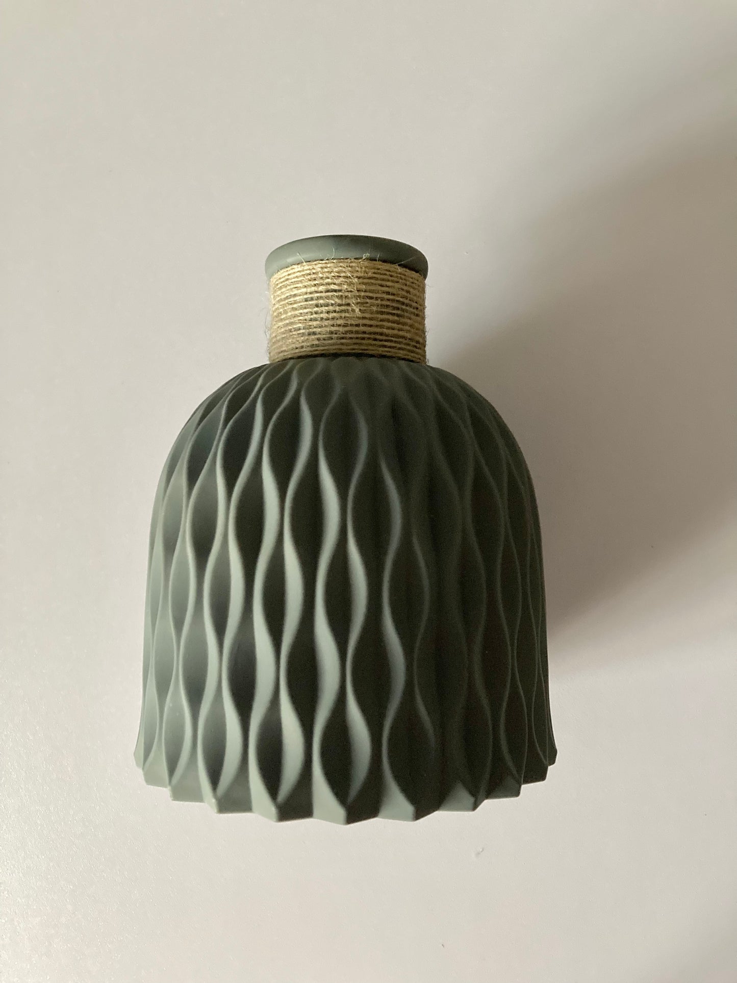 Dark Grey Geometric Style Vase