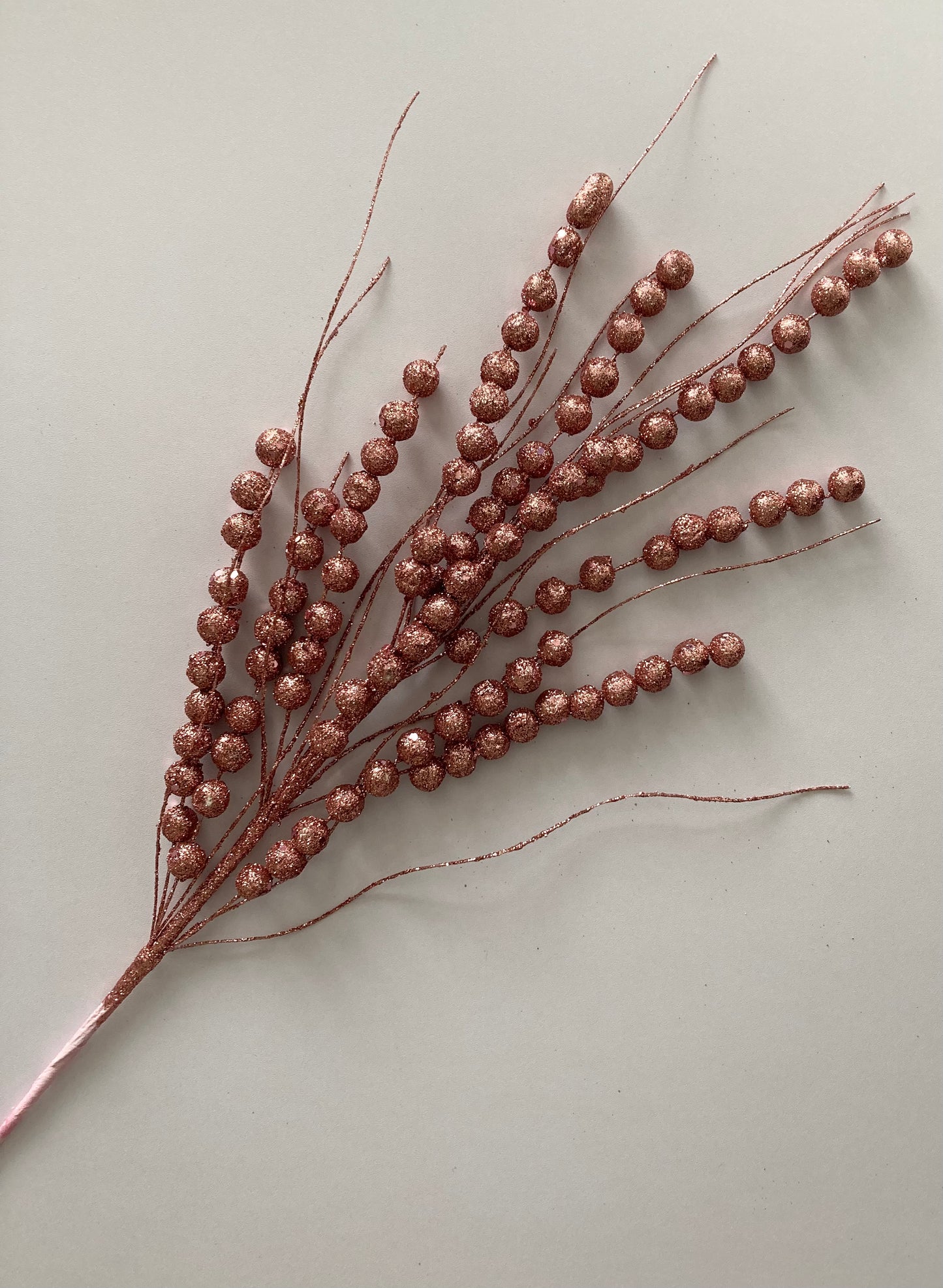 Pink Berry & Grass Pick