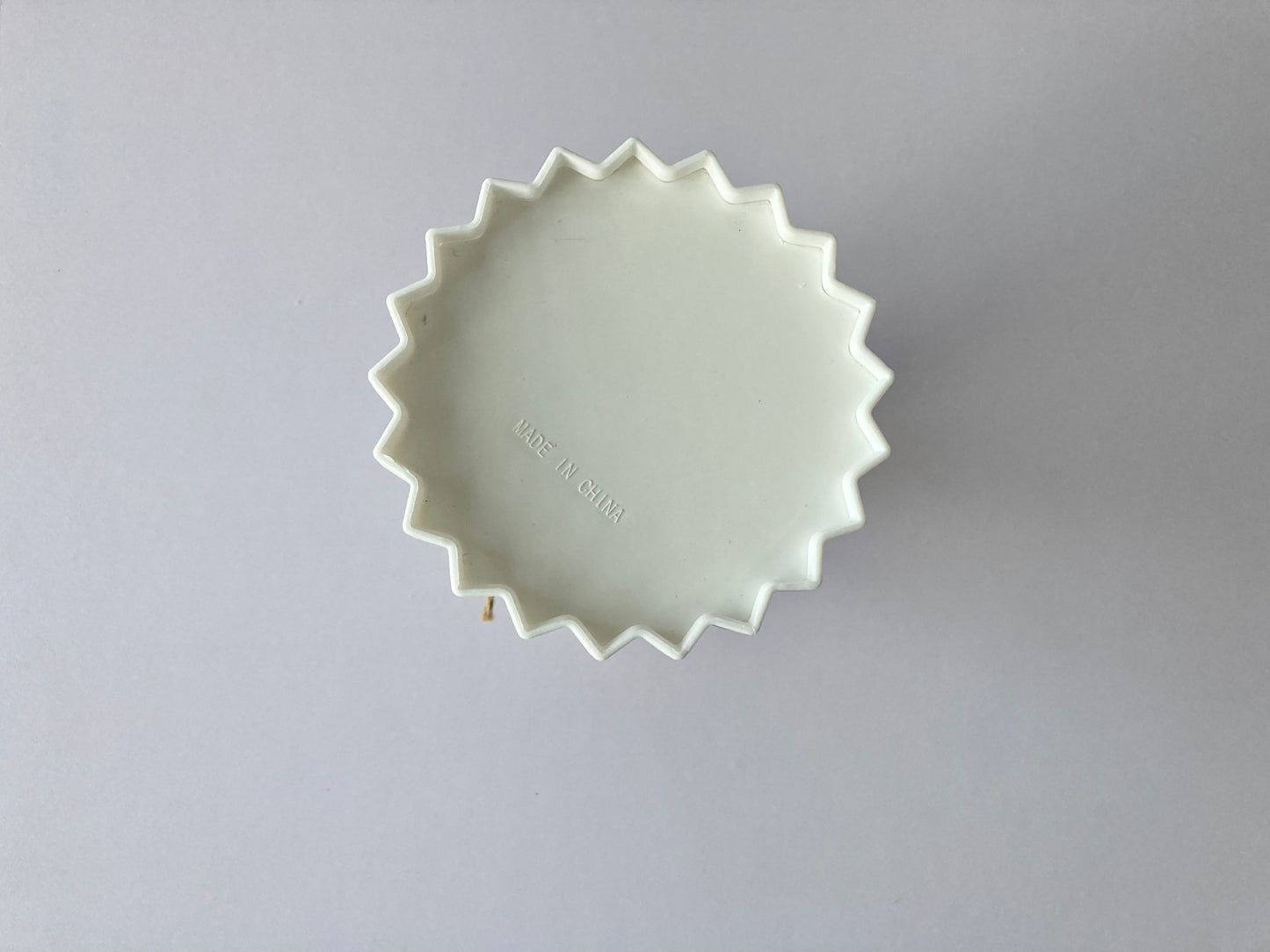 White Geometric Country Vibe Vase