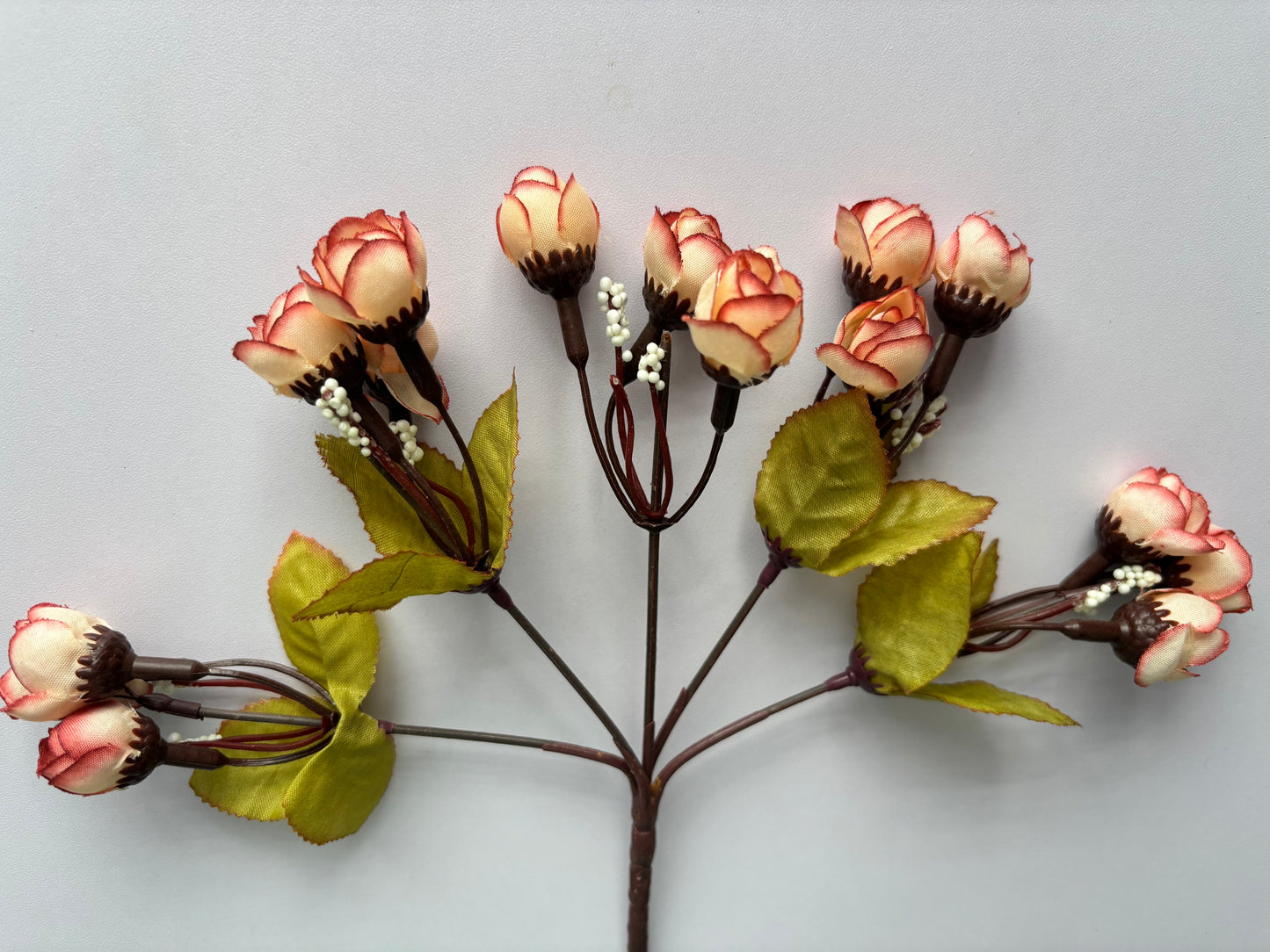 Pink/Cream Rosebud Bunch