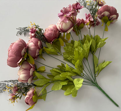 Large Purple Peony & Hydrangea Bunch