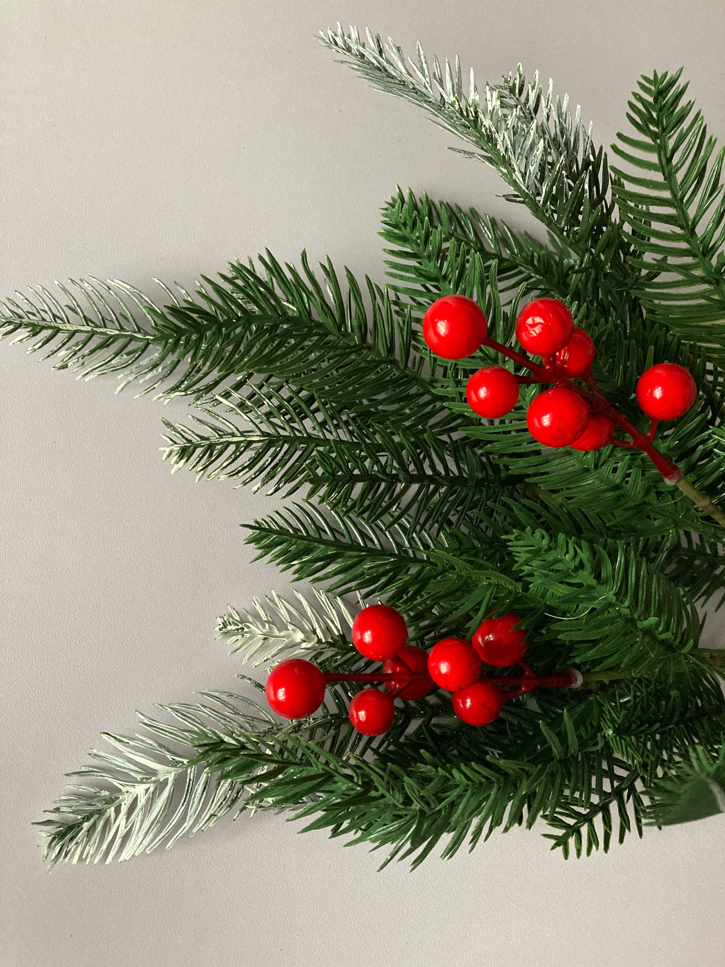 Snowy Tipped, Berry Spruce Bunch