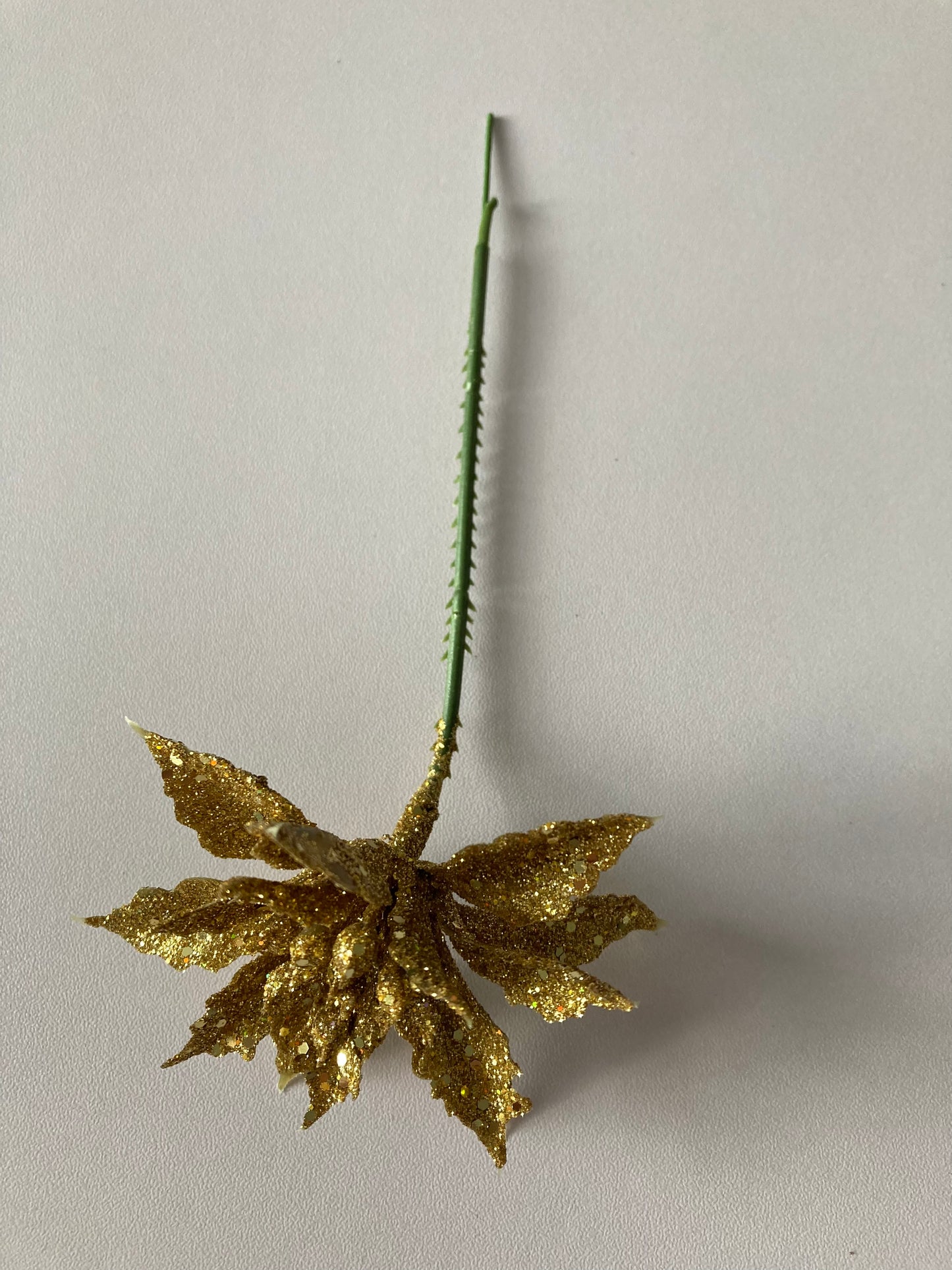 Small Gold Glitter Poinsettia