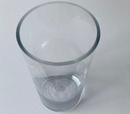 25cm Tall Glass Vase