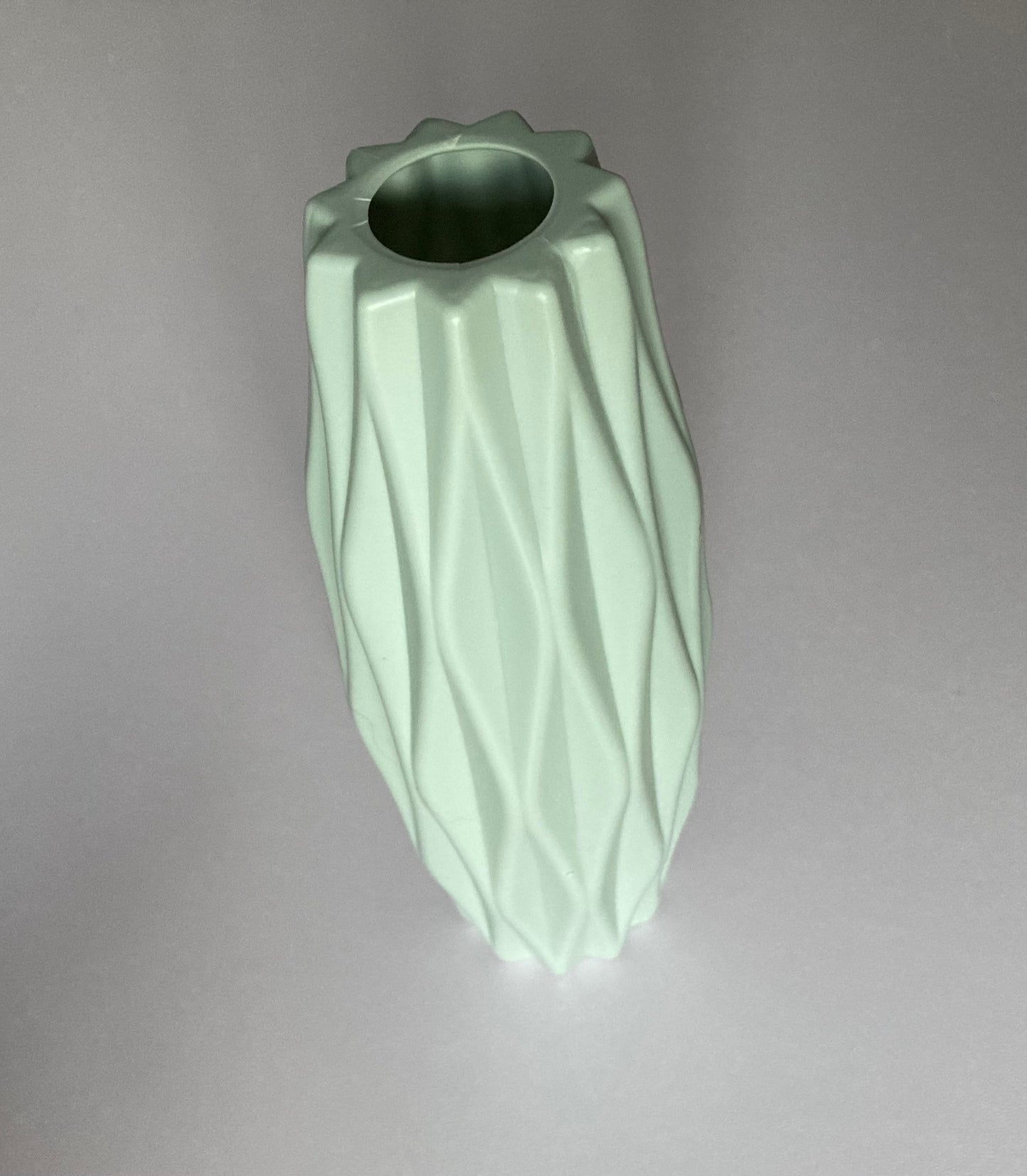 Green Geometric Vase