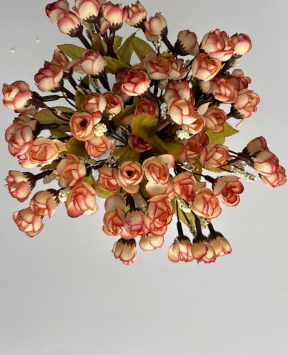 Pink/Cream Rosebud Bunch