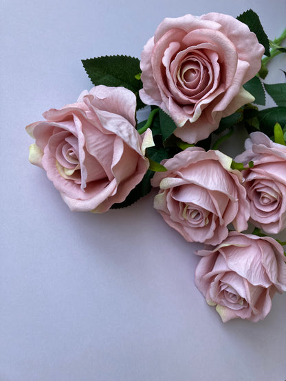 Pink Soft Velvet Rose Stem
