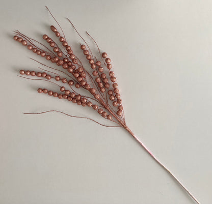 Pink Berry & Grass Pick