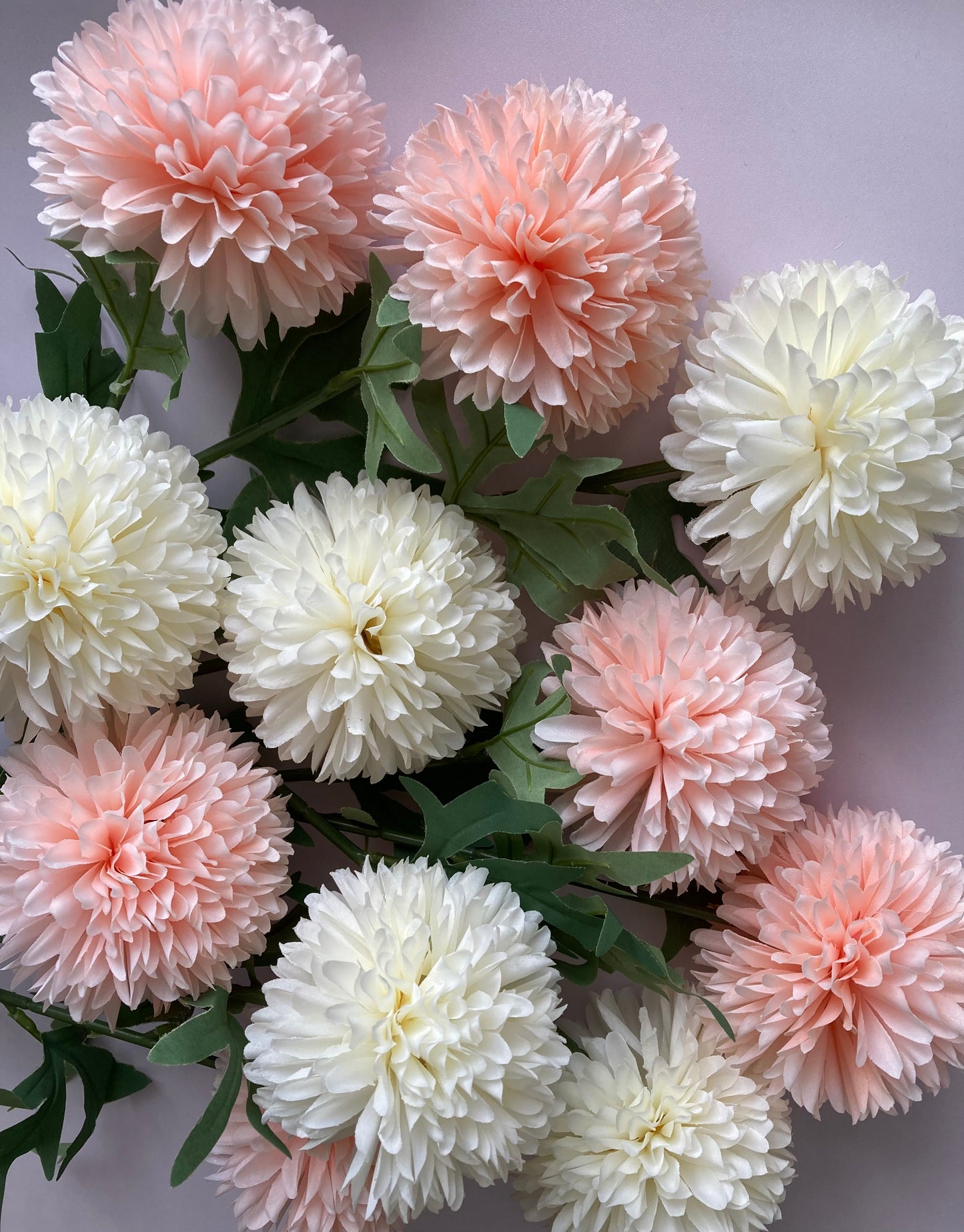 Soft Peach Large Chrysanthemum Pom Pom