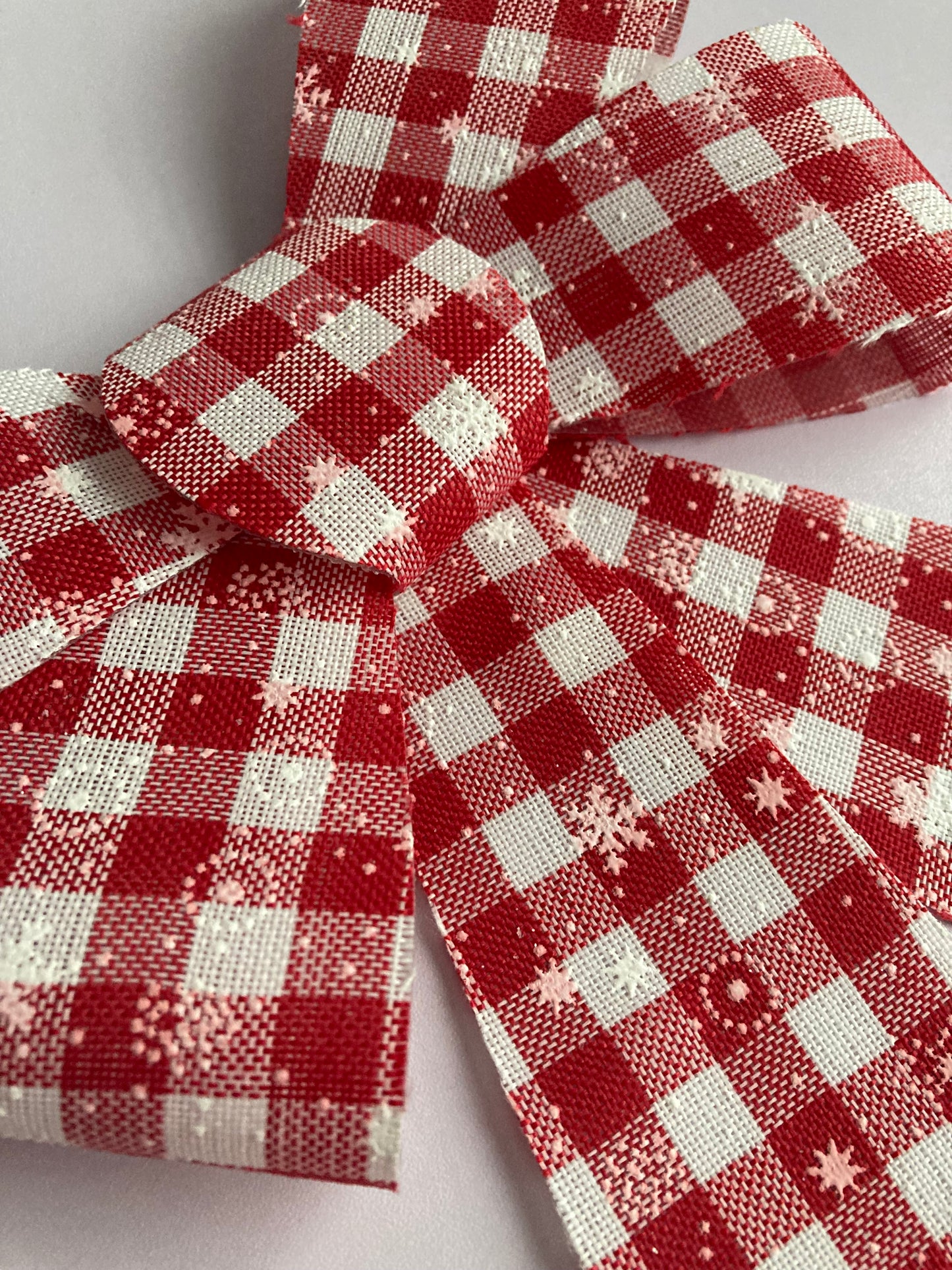 Red & White Large Bow