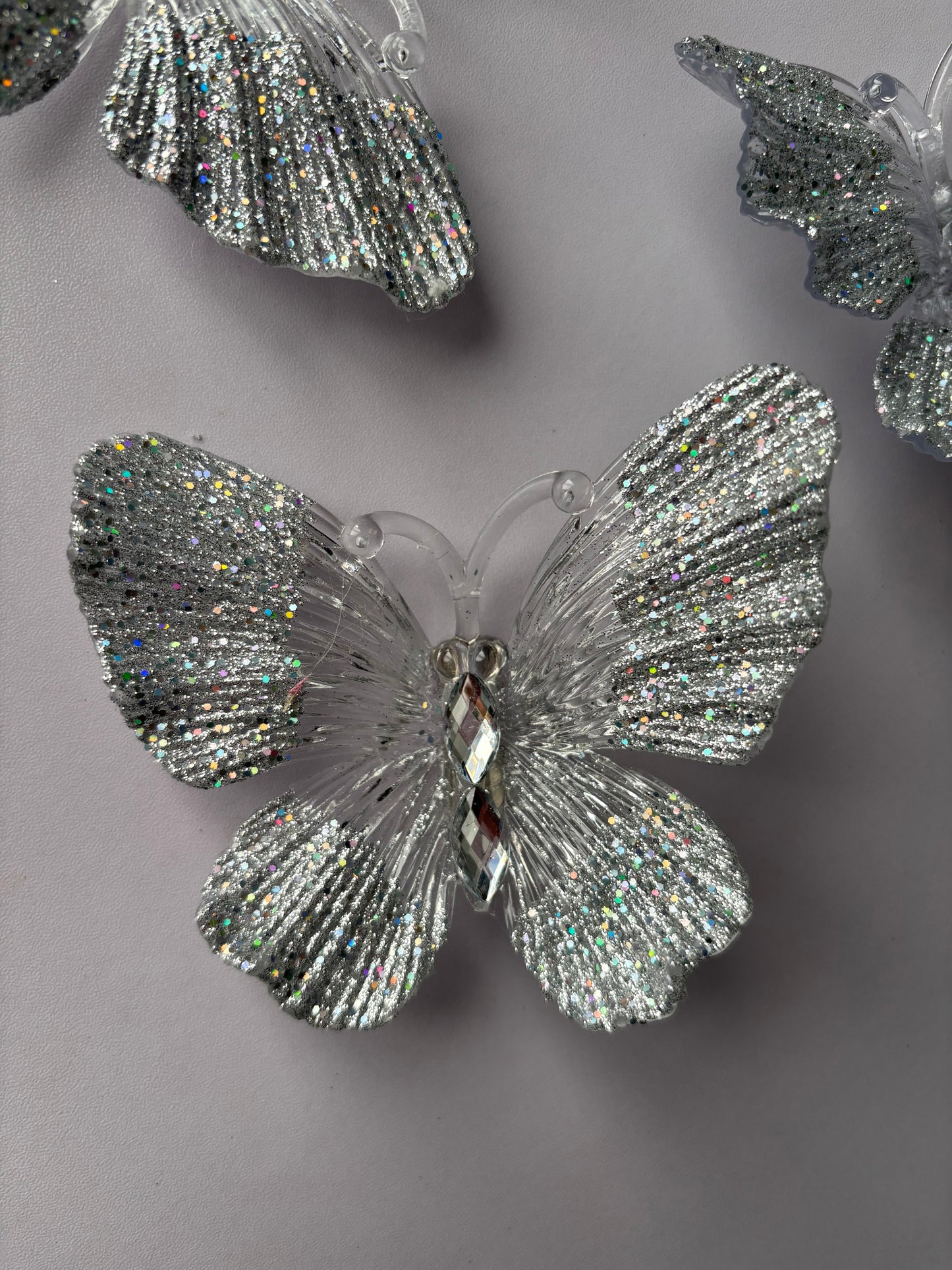 3 Set Acrylic Butterfly Clip