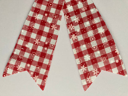 Red & White Large Bow