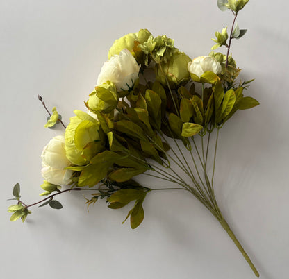 Large Cream & Green Peony & Hydrangea Bouquet