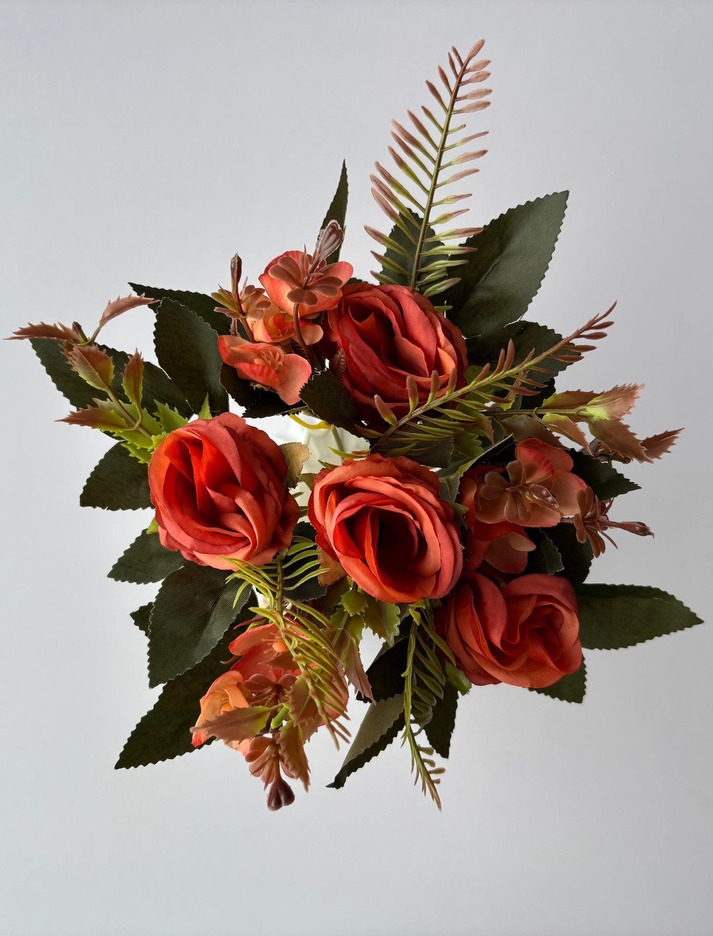 Terracotta Rosebud & Hydrangea Bunch