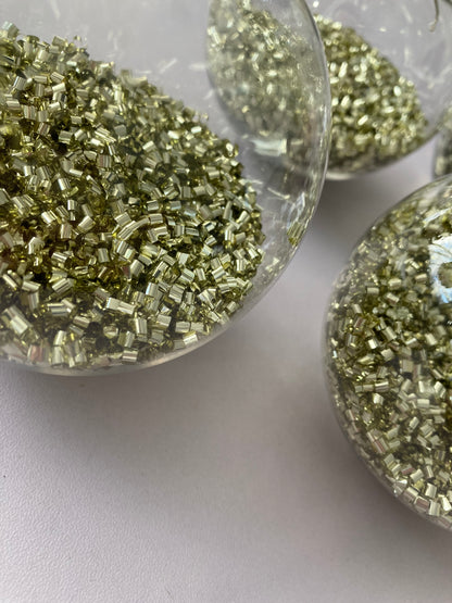 6Pck Gold Baubles