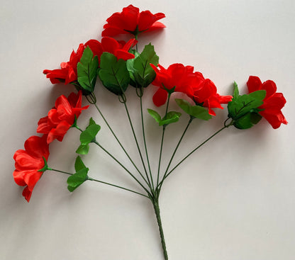 Red Dahlia Bunch