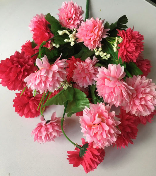 Mixed Pink Chrysanthemum Bush